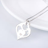 Seven Season Mom’s Love Lifting Baby Heart Pendant Necklace