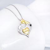 Seven Season Mom’s Love Lifting Baby Heart Pendant Necklace