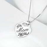 Seven Season Mom’s Love Mom Heart Charm Pendant Necklace