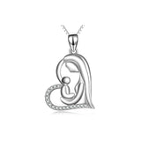 Seven Season Mom’s Love Mom and Baby Love at First Sight Pendant Necklace