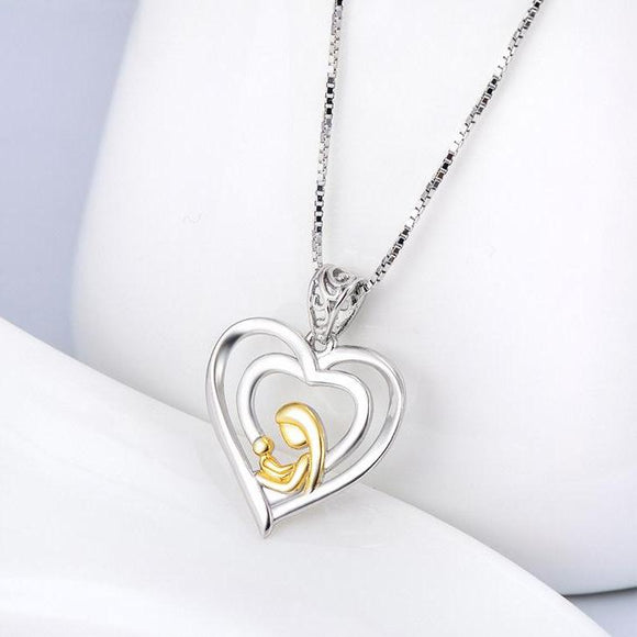 Seven Season Mom’s Love Nestle in Mom’s Hug Pendant Necklace