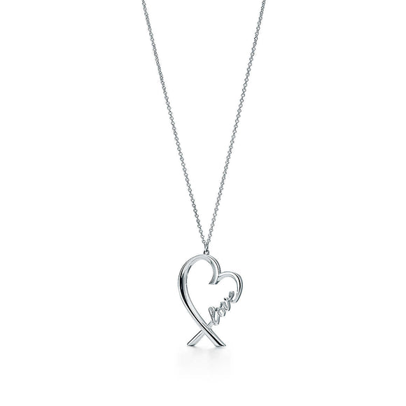 Seven Season Olive Leaf Heart Pendant Necklace