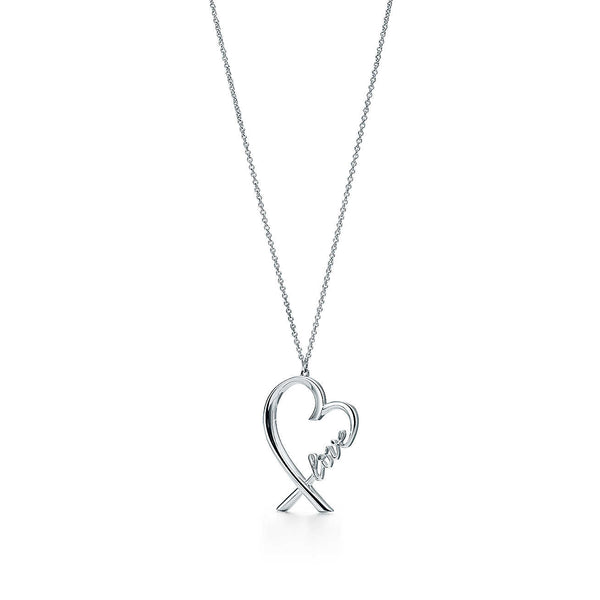 Love heart necklace tiffany outlet