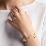 Seven Season Out of this World Unicorn Multi-Colored Gold Plating Bracelet Swarovski