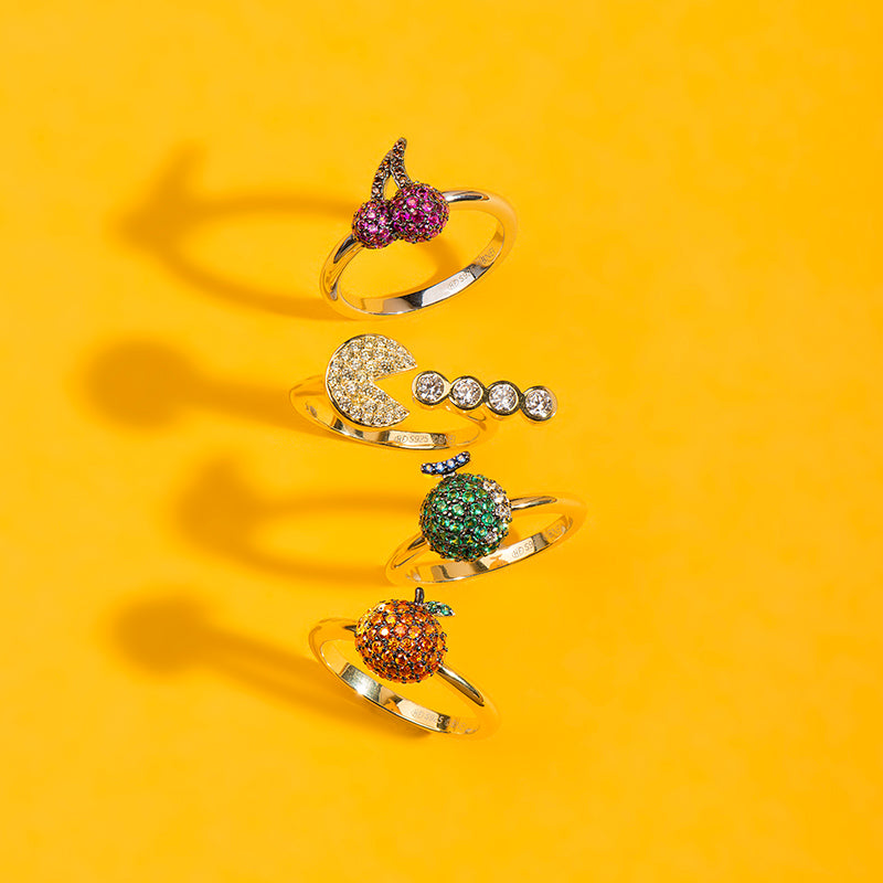PacMan Eating Pellets Ring - Seven Season