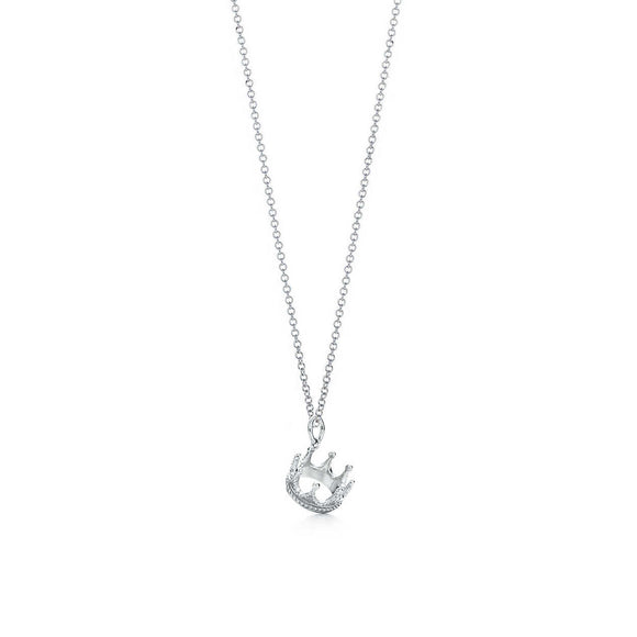 Seven Season Princess Crown Pendant Necklace