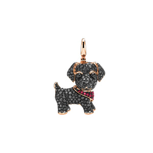 Seven Season Puppy Wang Wang Labrador Eve Pendant Necklace