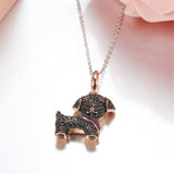 Seven Season Puppy Wang Wang Labrador Eve Pendant Necklace