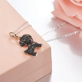 Seven Season Puppy Wang Wang Labrador Eve Pendant Necklace