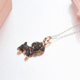 Seven Season Puppy Wang Wang Labrador Eve Pendant Necklace