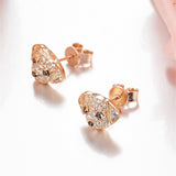 Seven Season Puppy Wang Wang Petite Golden Retriever Bella Stud Earrings