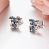 Seven Season Puppy Wang Wang Petite Morgen Schnauzer Stud Earrings