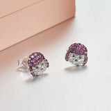 Seven Season Puppy Wang Wang Petite Sophie Toy Poodle Stud Earrings