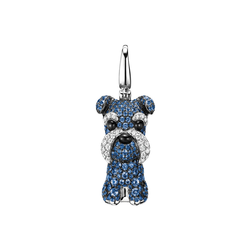 Puppy Wang Wang Schnauzer Morgen Pendant Necklace Seven Season