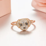 Seven Season Puppy Wang Wang Small Golden Retriever Bella Ring