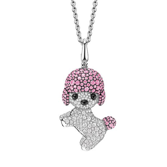 Seven Season Puppy Wang Wang Toy Poodle Sophie Pendant Necklace