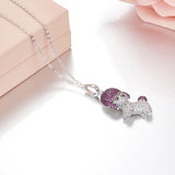 Seven Season Puppy Wang Wang Toy Poodle Sophie Pendant Necklace