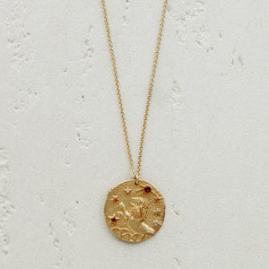 Seven Season Selection Constellation Leo Zodiac Sign Pendant Necklace