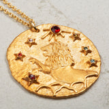Seven Season Selection Constellation Leo Zodiac Sign Pendant Necklace