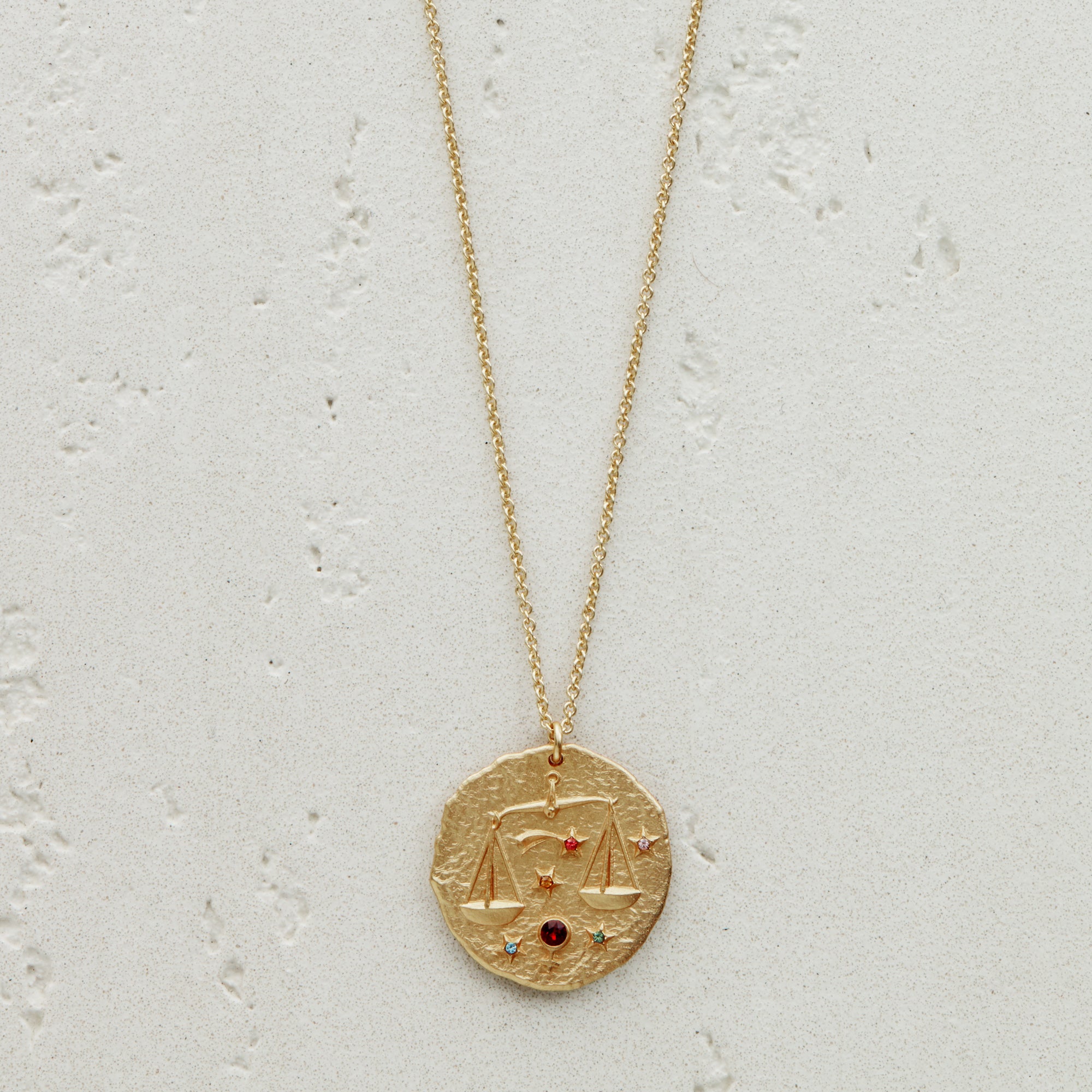 Zodiac sign necklace libra best sale