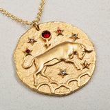 Seven Season Selection Constellation Taurus Zodiac Sign Pendant Necklace
