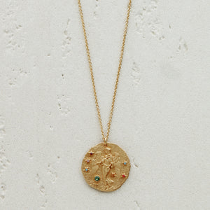 Seven Season Selection Constellation Virgo Zodiac Sign Pendant Necklace