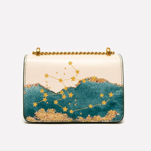 Seven Season Selection Zodiac Sagittarius Embroidery Crossbody Bag