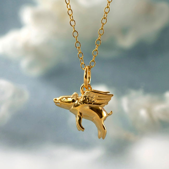 Pig necklace sale