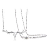 Seven Season Silver Stag Chain Necklace
