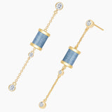 Seven Season Sleeping Castle Aurora Thread Spindle Chain Earrings HEFANG Jewelry