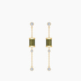 Seven Season Sleeping Castle Aurora Thread Spindle Chain Earrings HEFANG Jewelry