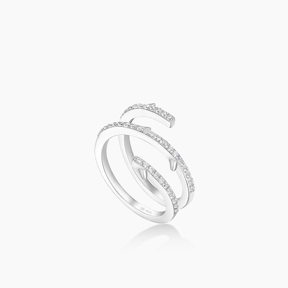 Seven Season Sleeping Castle Brambles Coil Ring HEFANG Jewelry