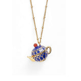 Seven Season Tea Time Tea Pot Locket Necklace