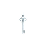 Seven Season Unlock Happiness Crown Key Pendant Necklace 