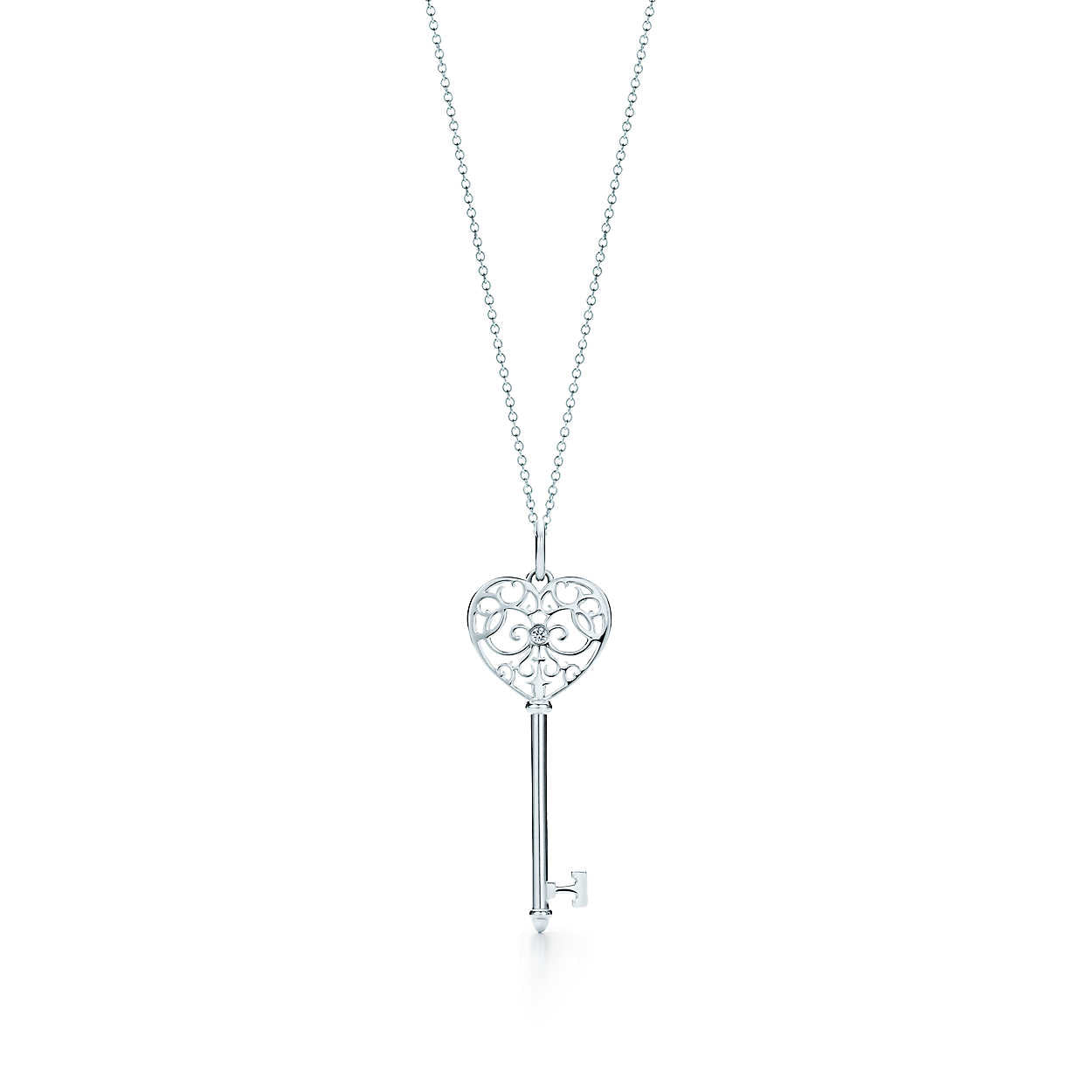 Tiffany enchant heart key pendant shop