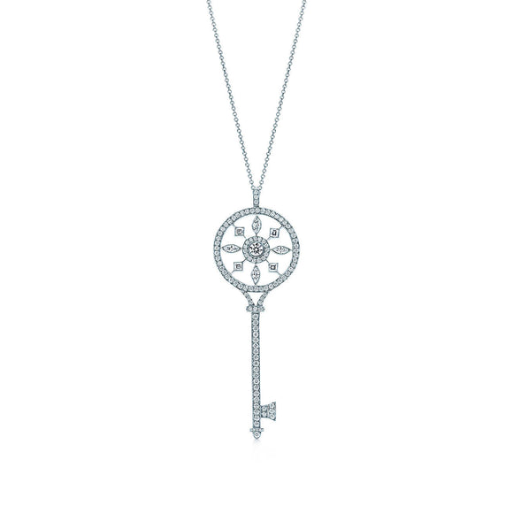 Seven Season Unlock Happiness Kaleidoscope Key Pendant Necklace
