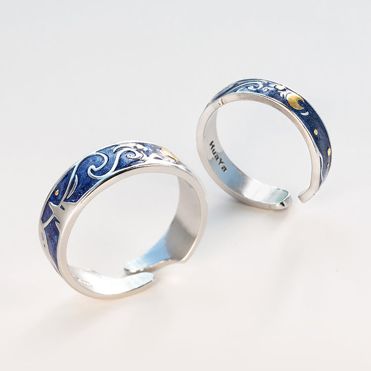 Van gogh couple outlet rings