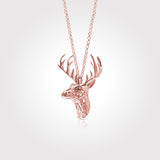 Seven Season Zoo Reindeer Antler 3D-Printed Pendant Necklace