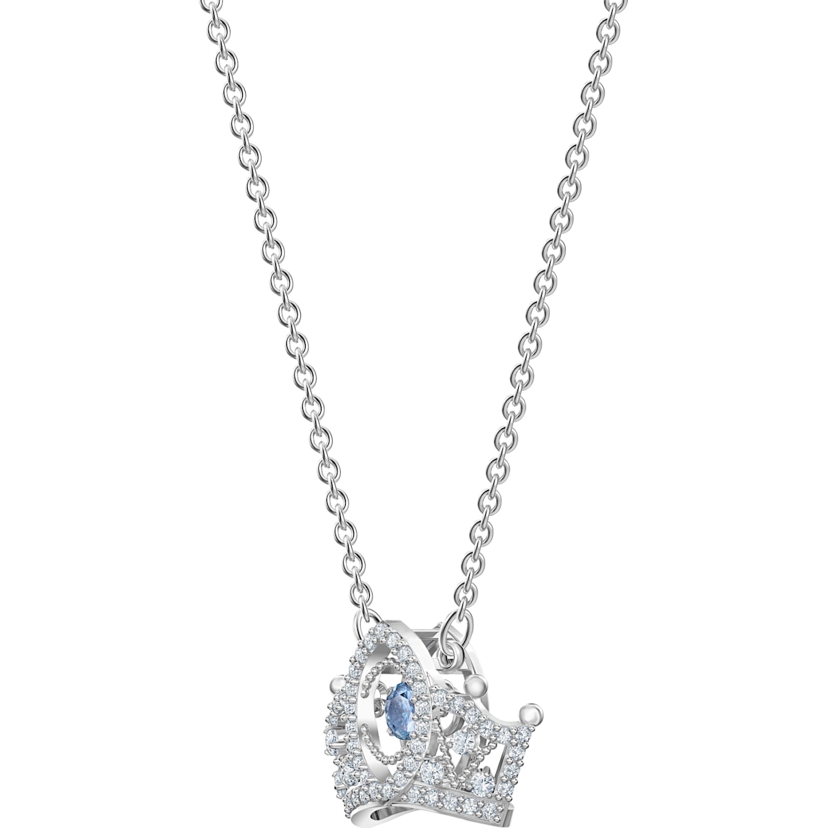 Bee A Queen Blue Rhodium Plated Pendant Necklace - Seven Season