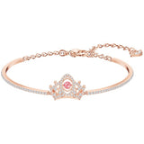 Swarovski Bee A Queen Red Rose-Gold Tone Plated Bangle-Seven Season