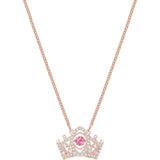 Swarovski Bee A Queen Red Rose-Gold Tone Plated Pendant Necklace-Seven Season