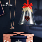 Swarovski Bee A Queen Red Rose-Gold Tone Plated Pendant Necklace-Seven Season