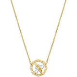 Swarovski Bee A Queen White Gold-Tone Plated Pendant Necklace-Seven Season