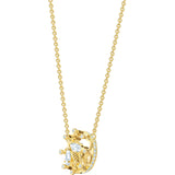 Swarovski Bee A Queen White Gold-Tone Plated Pendant Necklace-Seven Season