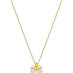 Swarovski Bee A Queen Yellow Gold-Tone Plated Pendant Necklace-Seven Season