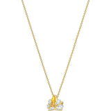 Swarovski Bee A Queen Yellow Gold-Tone Plated Pendant Necklace-Seven Season