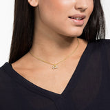 Swarovski Bee A Queen Yellow Gold-Tone Plated Pendant Necklace-Seven Season