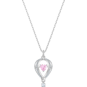 Swarovski Into the Sky Multi-Colored Rhodium Plated Pendant Necklace-Seven Season