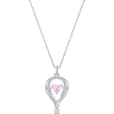 Swarovski Into the Sky Multi-Colored Rhodium Plated Pendant Necklace-Seven Season