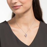 Swarovski Into the Sky Multi-Colored Rhodium Plated Pendant Necklace-Seven Season